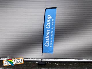 Beachflag met watervoet